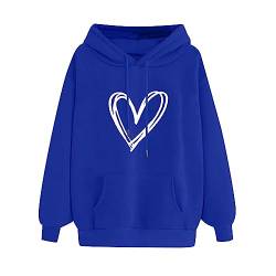 Hoodie Damen Liebe Herz Drucken Pullover Angebote Des Tages Heute Paar Geschenke für Beide Personalisierte Geschenke Meine Bestellungen Anzeigen Warehouse Deal Geschenke für Frauen Tagesangebote Heute von NZYIHAO