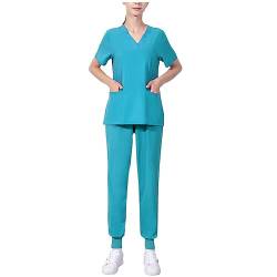 Krankenschwester Kostüm Damen Nurse Costume Kasacks Damen Pflege Große Größen Chirurg Kostüm Scrubs Arzt Kostüm Berufsbekleidung Pflege Kasack Pflege Krankenhaus Berufskleidung Medizinische Uniformen von NZYIHAO