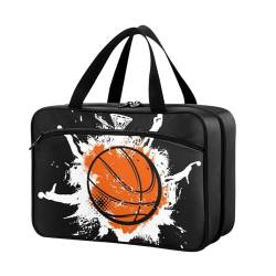 Naanle Pillen-Organizer-Tasche für Reisen, Pillenflasche, Medizin-Organizer, Heimaufbewahrung, Medikamenten-Tasche, Pillentasche, New York, Basketball, leere Erste-Hilfe-Tasche für Vitaminpräparate, von Naanle