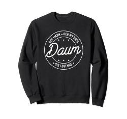 Daum der Mann der Mythos die Legende Sweatshirt von Nachnamen Geschenke Familienname Geschenkidee