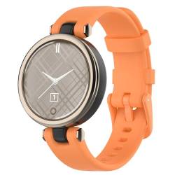 Nacorulu Kompatibel mit Garmin Lily-Bändern, 14,2 mm breit, weiches Silikon, für Garmin Lily Smartwatch. (Orange) von Nacorulu