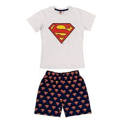 DC Comics Superman T-Shirt und Hose aus Baumwolle 3987, Weiß 10 Jahre von Nada Home
