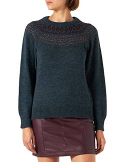 Naf Naf Damen Berge Pullover, Grau, Small von Naf Naf