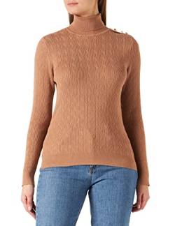 Naf Naf Damen Blaubeere Uni Pullover, Golden Brown China, Large von Naf Naf