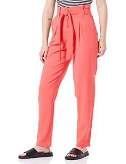 Naf Naf Damen Klassische Hose, Korallenrot, 32 von Naf Naf