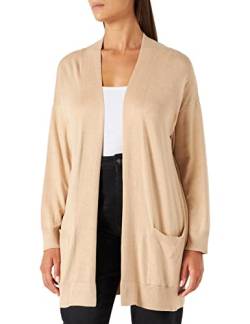 Naf Naf Damen Matin Cardigan Strickjacke, Dune China, Medium von Naf Naf