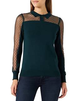 Naf Naf Damen Miami Pullover, Dark Green, Medium von Naf Naf