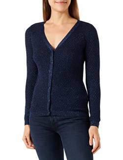 Naf Naf Damen Mlucie Cardi Strickjacke, Marineblau, Large von Naf Naf