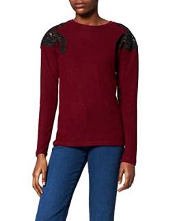 Naf Naf Damen PATCHY ML t Shirt, Bordeaux Chine, M von Naf Naf