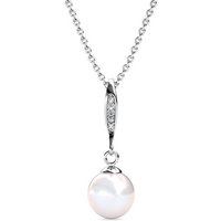 Nagel Jewellery Anhänger Set Victoria Peak Glamour Pearl (Set, inkl. Schmuckbox), Schmuckstück für Damen mit 750er Weißgold vergoldet, di Kette besteht aus reinem Silber von Nagel Jewellery