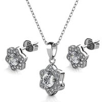 Nagel Jewellery Anhänger Set Victoria Peak Princess (Set, inkl. Schmuckbox), Schönes Schmuckset aus Silber mit Swarovski Steinchen für Damen von Nagel Jewellery