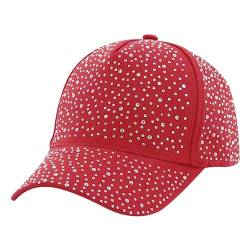 Naimo Damen Strass Baseball Cap Verstellbare Sommerkappe Pferdeschwanz Baseballkappe Diamant Basecap Sonnenhut von Naimo