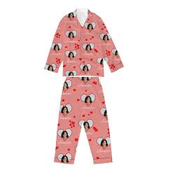 Naispanda Benutzerdefinierte Pyjama-Set mit Foto für Frauen,Muttertagsgeschenk für Mama, Erntedankfest Geburtstag Geschenk Mutter von Naispanda