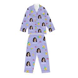 Naispanda Benutzerdefinierte Pyjama-Set mit Foto für Frauen,Muttertagsgeschenk für Mama, Erntedankfest Geburtstag Geschenk Mutter von Naispanda