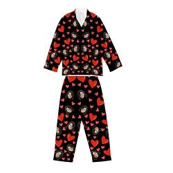 Naispanda Benutzerdefinierte Pyjama-Set mit Foto für Frauen,Muttertagsgeschenk für Mama, Erntedankfest Geburtstag Geschenk Mutter von Naispanda