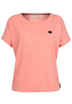 Damen T-Shirt Naketano Schnella Baustella III T-Shirt,coral red melange,XS von Naketano