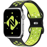 Nalia Smartwatch-Armband Apple Watch 38mm/40mm/41mm, Airflow Silikon Ersatzband / für Fitness Uhr / Atmungsaktive Löcher von Nalia