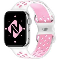 Nalia Smartwatch-Armband Apple Watch 38mm/40mm/41mm, Airflow Silikon Ersatzband / für Fitness Uhr / Atmungsaktive Löcher von Nalia