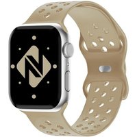 Nalia Smartwatch-Armband Apple Watch 38mm/40mm/41mm, Gelochtes Silikon Ersatzband / für Sport Fitness Uhr / Atmungsaktiv von Nalia