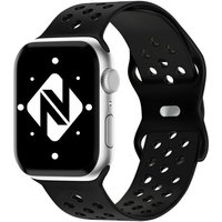 Nalia Smartwatch-Armband Apple Watch 38mm/40mm/41mm, Gelochtes Silikon Ersatzband / für Sport Fitness Uhr / Atmungsaktiv von Nalia