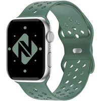 Nalia Smartwatch-Armband Apple Watch 38mm/40mm/41mm, Gelochtes Silikon Ersatzband / für Sport Fitness Uhr / Atmungsaktiv von Nalia