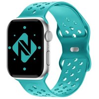 Nalia Smartwatch-Armband Apple Watch 38mm/40mm/41mm, Gelochtes Silikon Ersatzband / für Sport Fitness Uhr / Atmungsaktiv von Nalia