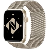Nalia Smartwatch-Armband Apple Watch 38mm/40mm/41mm, Milanaise Metall Uhr Ersatzband / Magnet Verschluss / Edelstahl Loop von Nalia