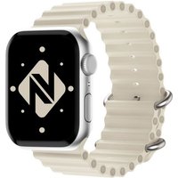 Nalia Smartwatch-Armband Apple Watch 38mm/40mm/41mm, Ocean Style Sportarmband / Silikon Ersatzband / Metall-Ring Verschluss von Nalia