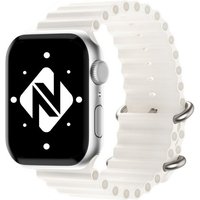 Nalia Smartwatch-Armband Apple Watch 38mm/40mm/41mm, Ocean Style Sportarmband / Silikon Ersatzband / Metall-Ring Verschluss von Nalia