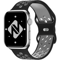 Nalia Smartwatch-Armband Apple Watch 42mm/44mm/45mm/49mm, Airflow Silikon Ersatzband / für Fitness Uhr / Atmungsaktive Löcher von Nalia