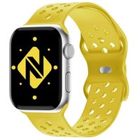 Nalia Smartwatch-Armband Apple Watch 42mm/44mm/45mm/49mm, Gelochtes Silikon Ersatzband / für Sport Fitness Uhr / Atmungsaktiv von Nalia