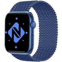 Nalia Smartwatch-Armband Apple Watch 42mm/44mm/45mm/49mm, Milanaise Metall Uhr Ersatzband / Magnet Verschluss / Edelstahl Loop von Nalia