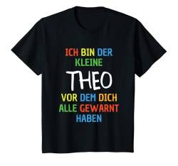 Kinder Name Theo - Ich Bin Der Kleine Theo T-Shirt von Name Theo Namensgeschenk Geburtstag Namenstag