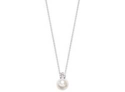 Kette mit Anhänger NANA KAY "Fashion Pearl, ST696" Halsketten Gr. Silber 925 (Sterlingsilber)-Perlen, Länge: 45 cm, bunt (silberfarben, weiß> <silberfarben, weiß, weiß) Damen Ketten mit Anhänger von Nana Kay