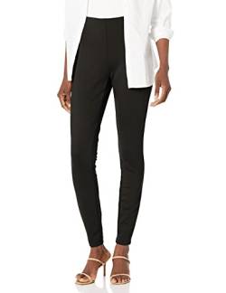 Nanette Nanette Lepore Damen Leggings zum Überziehen mit Hollywood-Taille Lässige Business-Hose, tiefschwarz, Groß von Nanette Nanette Lepore