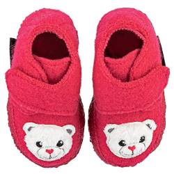 Nanga Baby Baby Hausschuhe Teddy Bear Fuchsia 25 von Nanga