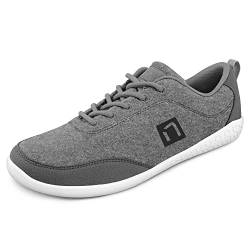 Nanga Barefoot Men - Merino Barfuß Schuhe für Herren, Outdoor Sneaker aus Merinowolle, Gesundheitsschuhe, Traillaufschuhe (Schiefer, Numeric_44) von Nanga