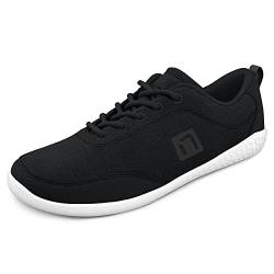 Nanga Barefoot Men - Merino Barfuß Schuhe für Herren, Outdoor Sneaker aus Merinowolle, Gesundheitsschuhe, Traillaufschuhe (schwarz, Numeric_43) von Nanga