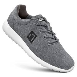 Nanga Damen Wool Sneaker Women - Leichte Merino Woll-Sneaker für Freizeit, Sport & Arbeit, Atmungsaktive Damen Schuhe mit Wechsel-Fußbett Schiefer 39 von Nanga