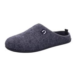 Nanga Erwachsene - Unisex Wool Slipper - Hausschuhe für Damen & Herren, Unisex Filz-Pantoffeln, Slipper mit Rutschfester Gummi-Sohle, Warme Pantoletten aus Wollfilz, Wechselfußbett schwarz 42 von Nanga