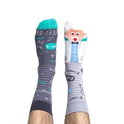 Nanushki Damen Herren Socken | Lustige Außergewöhnliche Socken | Witzig Socken Verrückt | 3 Größen | OEKO-TEX (40-43, Albert) von Nanushki