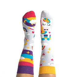 Nanushki - Damen Herren Socken | Lustige Außergewöhnliche Socken | Witzig Socken Verrückt | 3 Größen | OEKO-TEX (S - (36-39), Happy Unicorn) von Nanushki