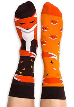 Nanushki unisex lustige verrückte Motiv Socken FireFox Fuchs (40-43 EU, FireFox) von Nanushki