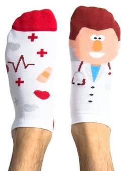 Nanushki unisex lustige verrückte Motiv Socken - dr Phil Good - der Arzt, der Doktor (36-39, Dr Phil Good LOW) von Nanushki
