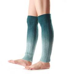 Nanxson Damen Strick Warmer Leggings farbverlauf Beinstulpen Stulpe Mehrfaribig Beinwärmer TTW0038 (Hellblau von Nanxson