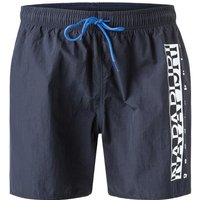 NAPAPIJRI Herren Badeshorts blau Mikrofaser unifarben von Napapijri