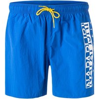 NAPAPIJRI Herren Badeshorts blau Mikrofaser unifarben von Napapijri