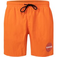 NAPAPIJRI Herren Badeshorts orange Mikrofaser unifarben von Napapijri