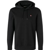 NAPAPIJRI Herren Hoodie schwarz Baumwolle unifarben von Napapijri