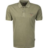 NAPAPIJRI Herren Polo-Shirt grün Baumwoll-Jersey von Napapijri